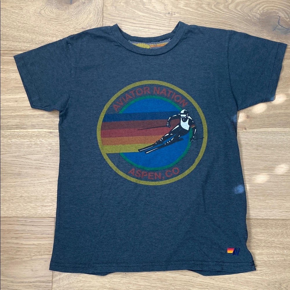 Aviator Nation Kids Graphic Tee - Gray